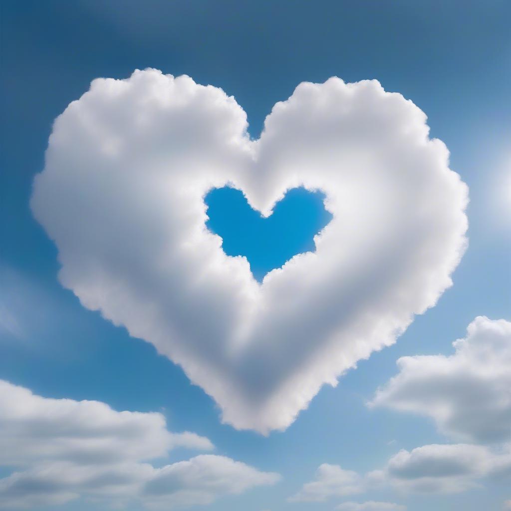 Heart Shaped Cloud Symbolizing Healing After Heartbreak in 2021