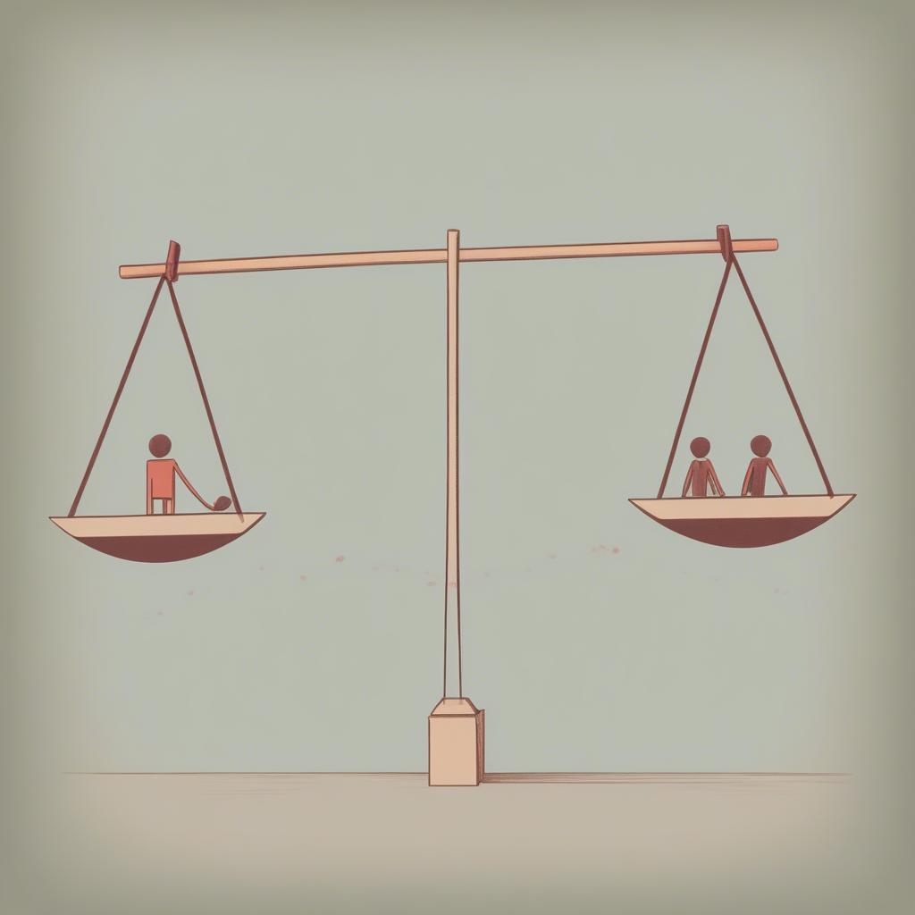 Relationship Imbalance Depicted as a Seesaw