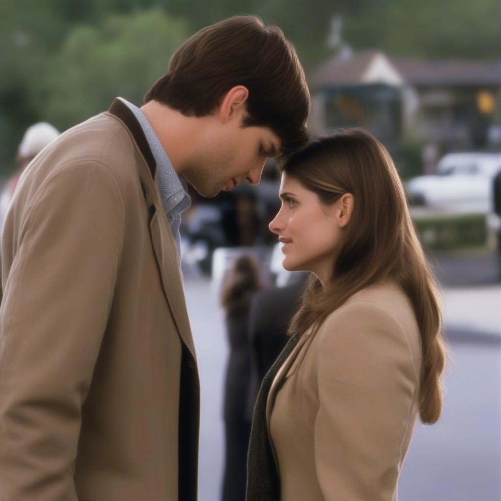 Ashton Kutcher and Amanda Peet in "A Lot Like Love"