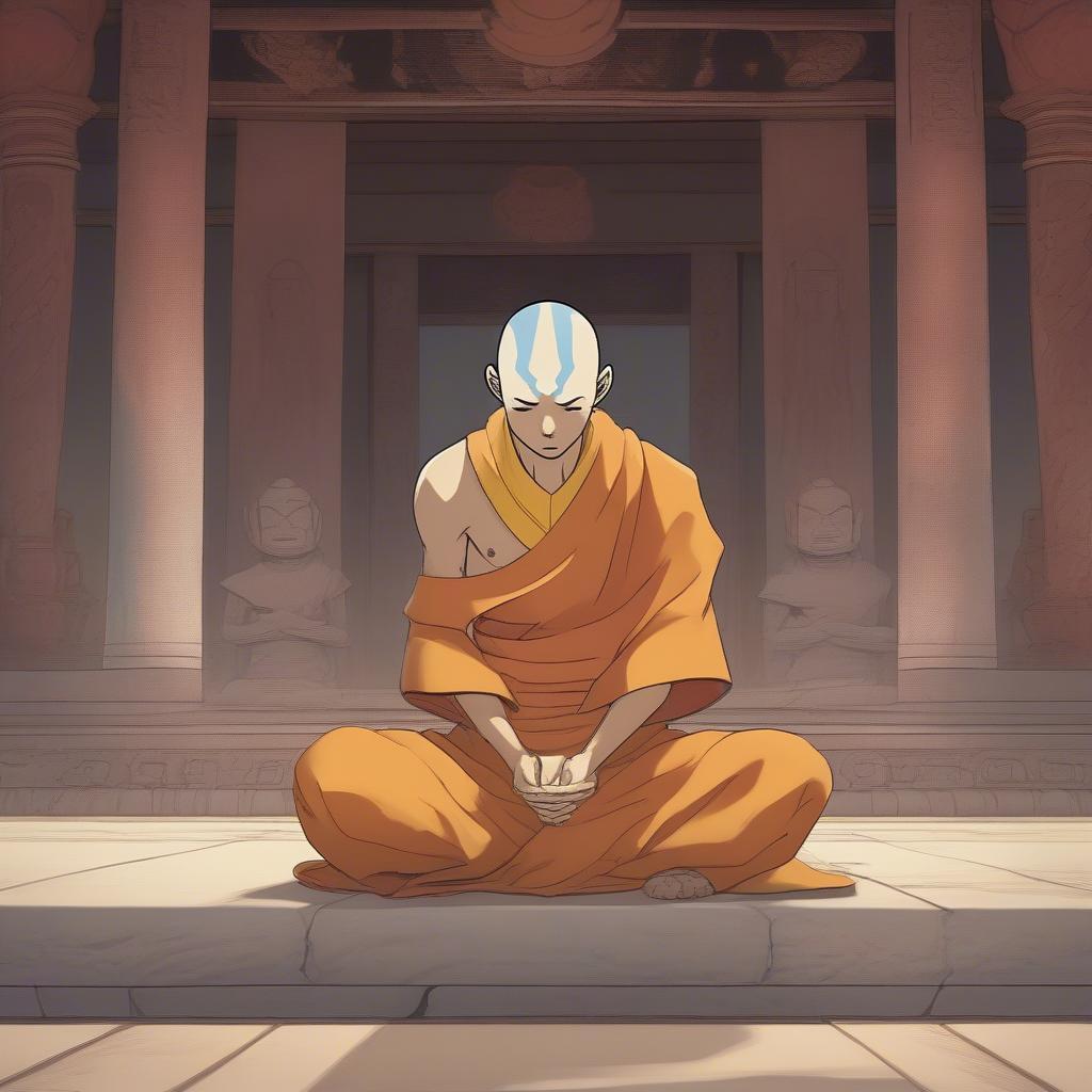 Aang Grieving Air Nomads