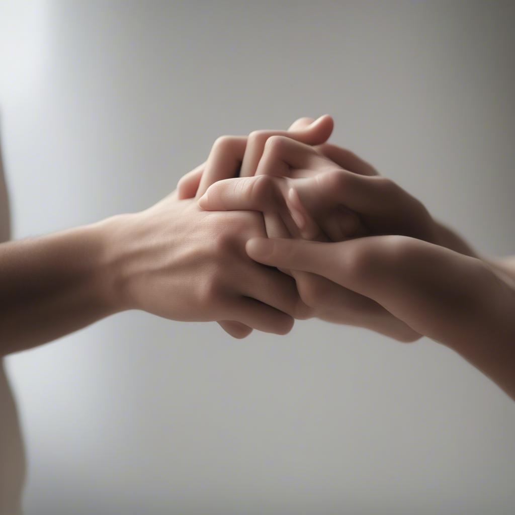 Couple holding hands, symbolizing reconciliation and moving forward after an apology.