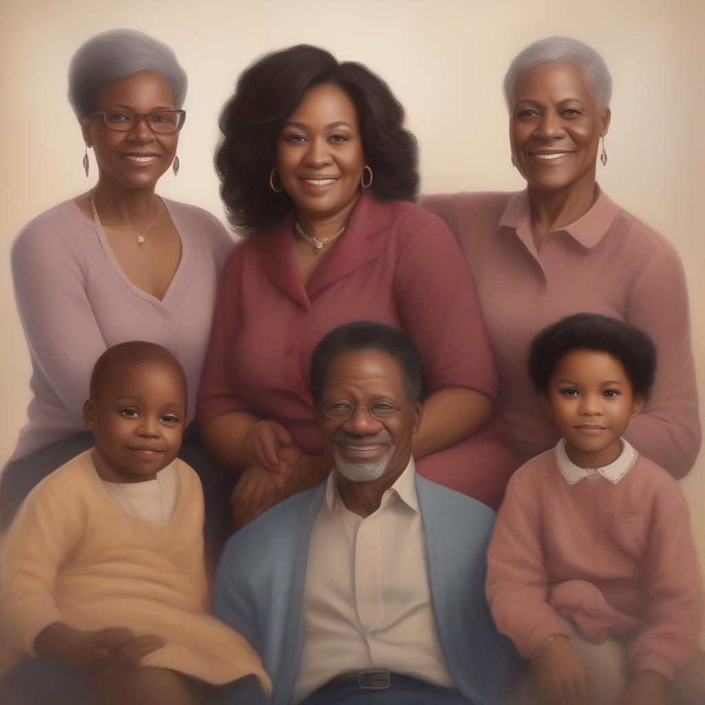 African American Family Portrait