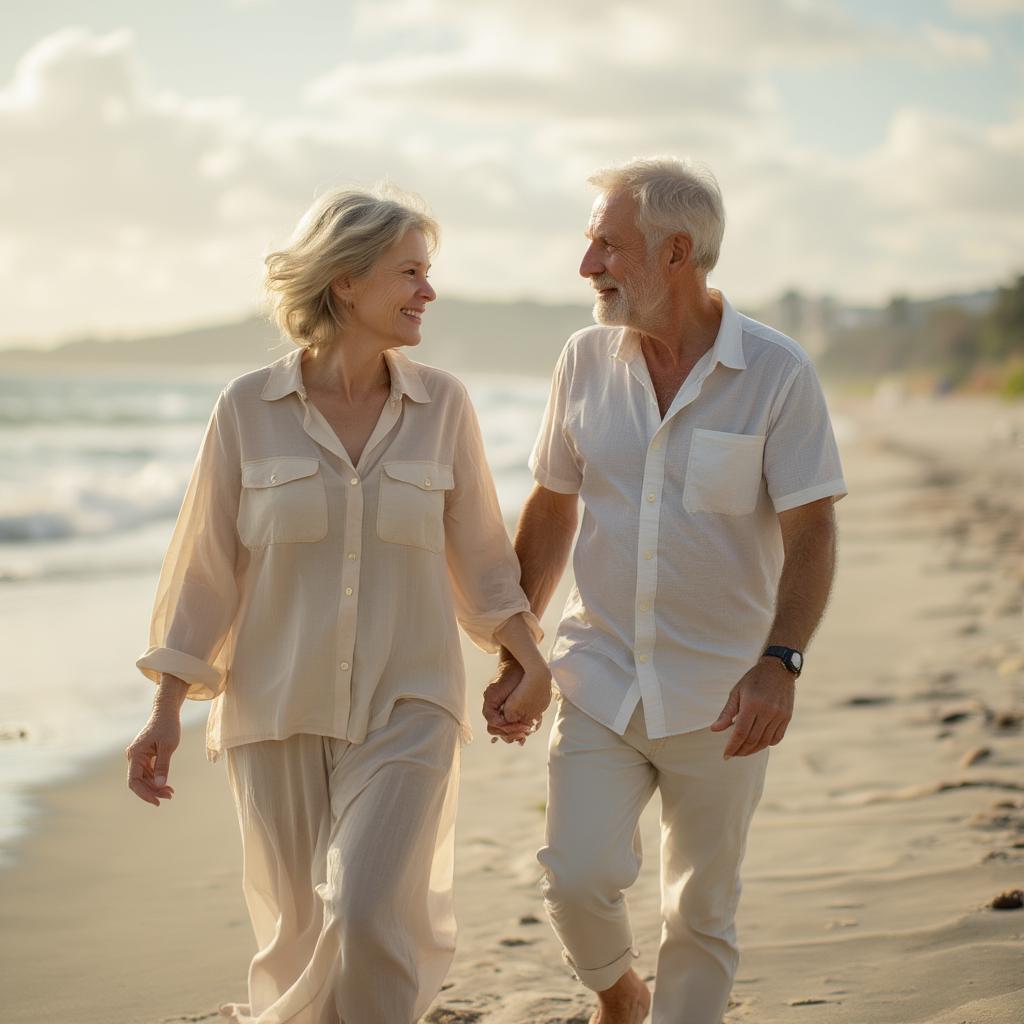 Couple holding hands, symbolizing love across age differences