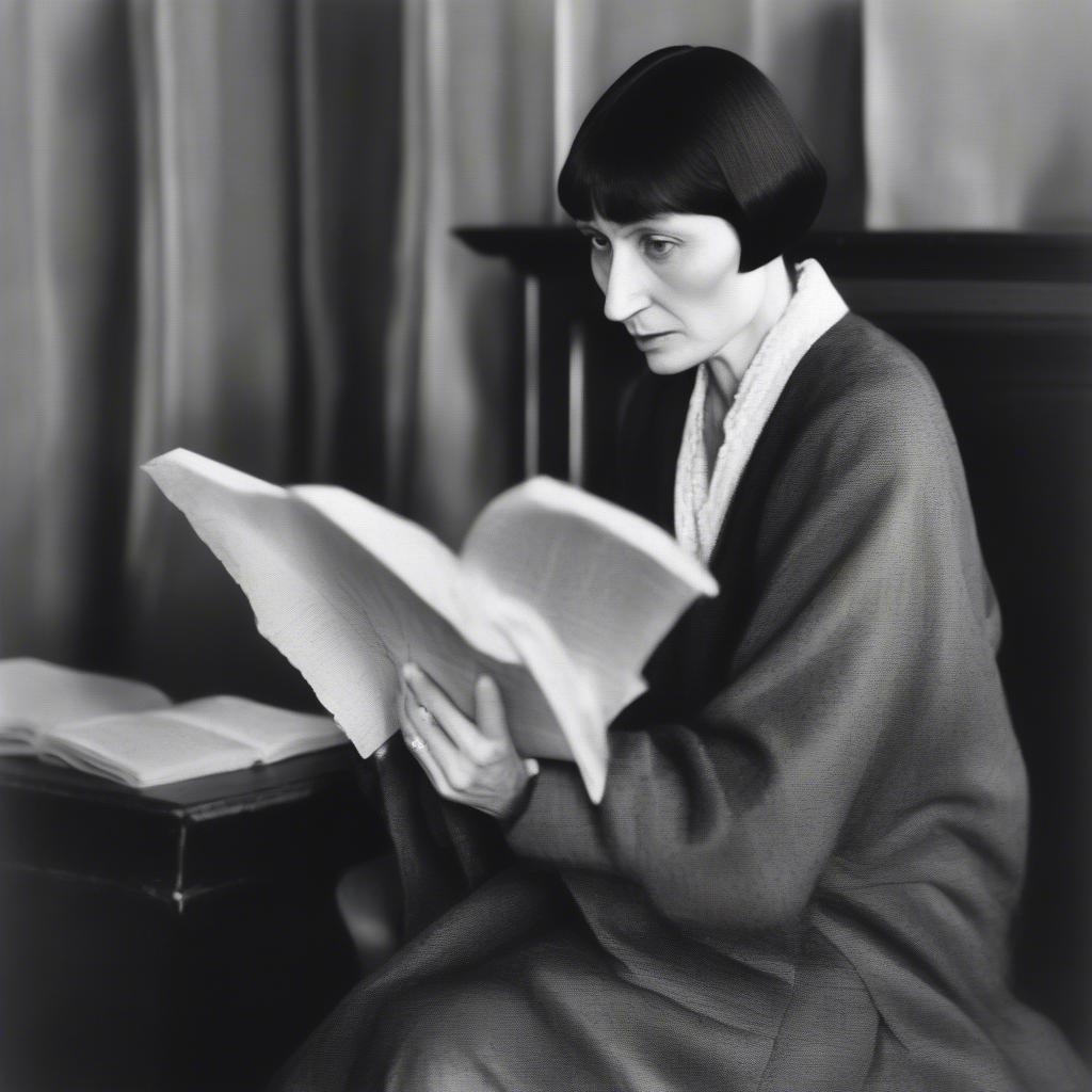 Anna Akhmatova reading her poetry