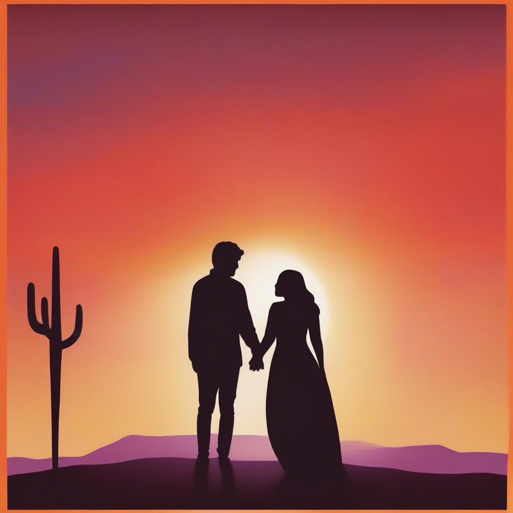 Love and Connection in the Desert Sunset