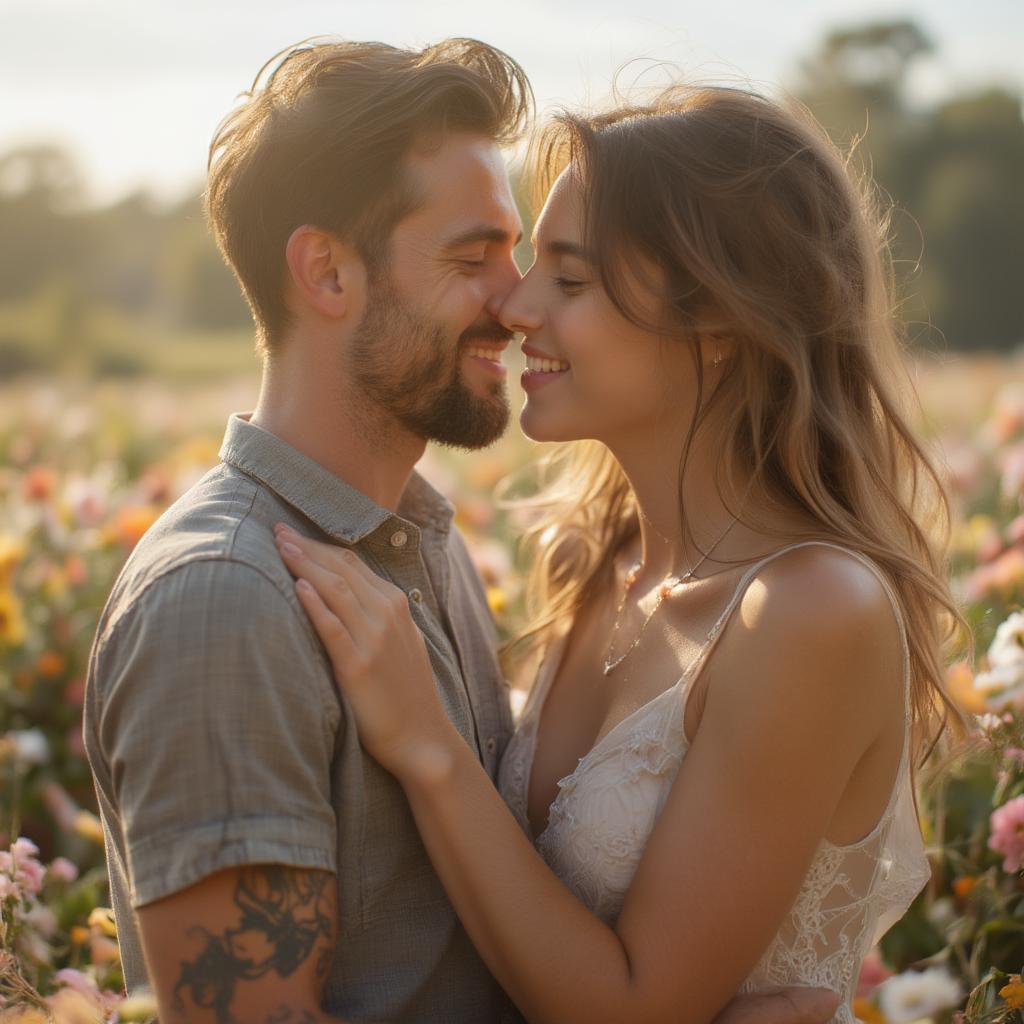 Couple embracing, representing amazing love quotes