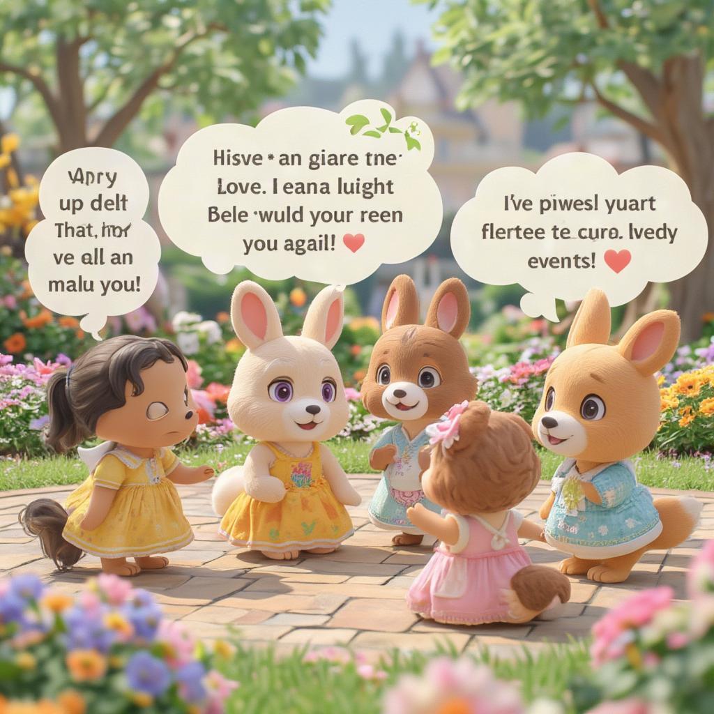 Animal Crossing Villagers Sharing Love Quotes