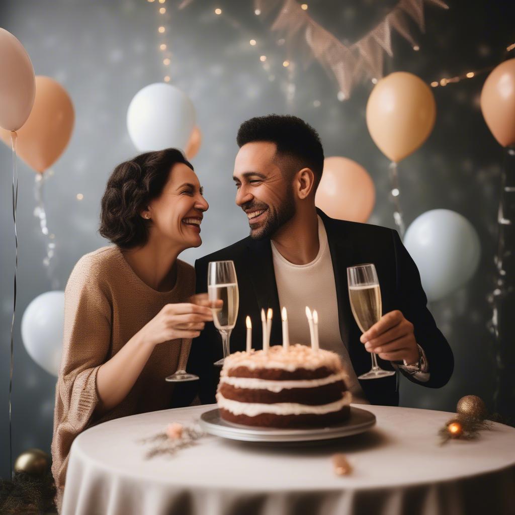 Couple Celebrating Anniversary