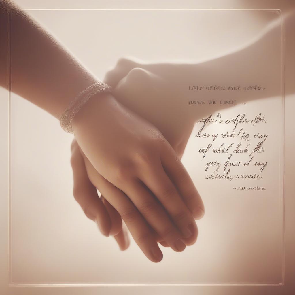 Couple Holding Hands with Appreciation Quotes Overlayed