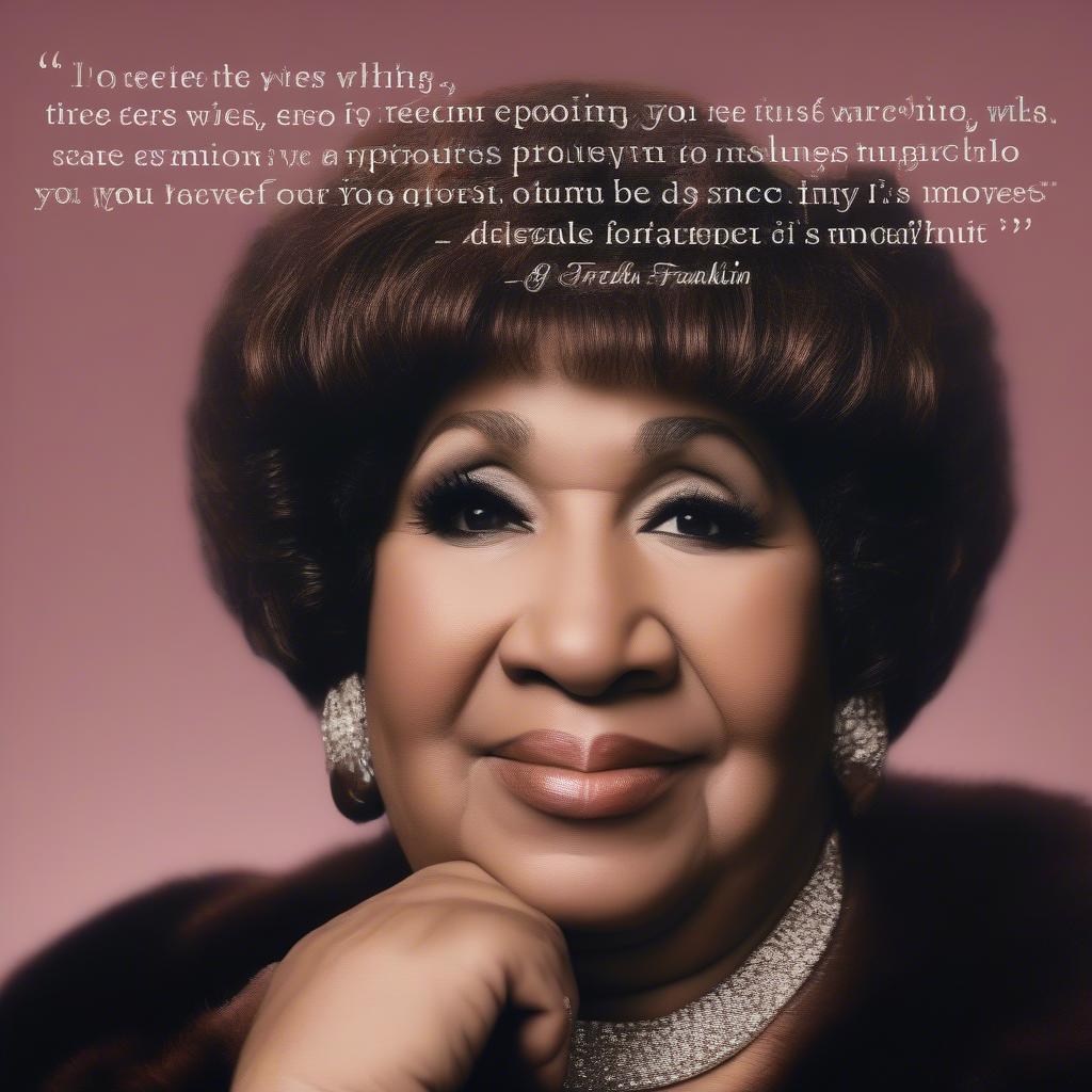 Aretha Franklin Respect Quote Image