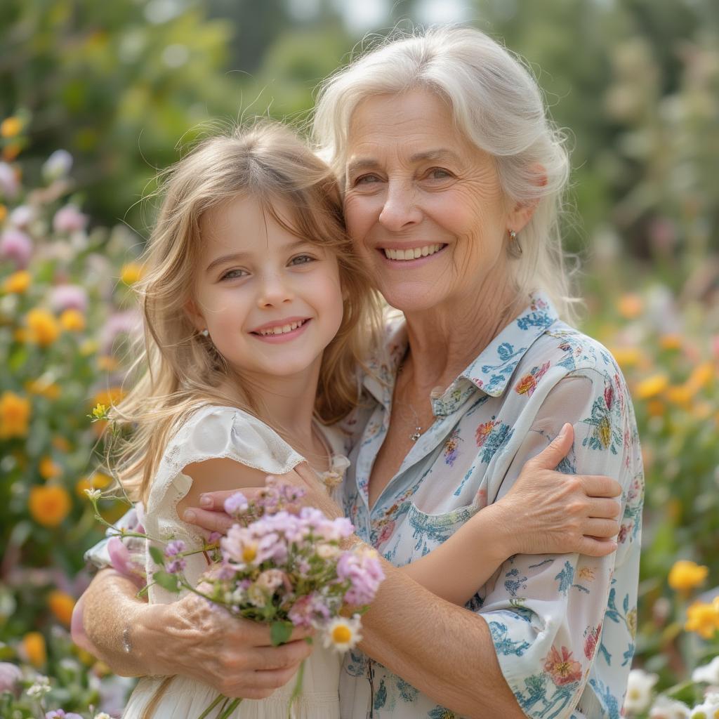 Aunt and Niece Sharing a Warm Hug