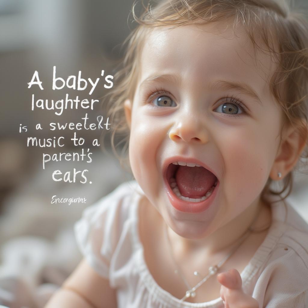 Baby Laughing Joyfully Love Quote