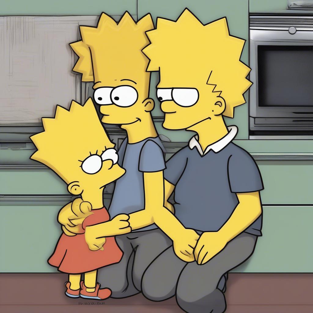 Bart and Lisa share a rare moment of connection