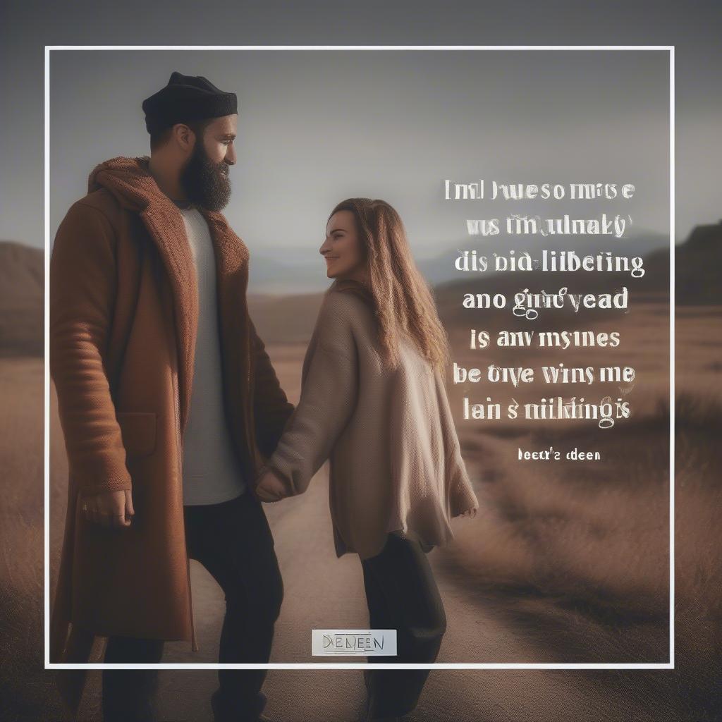 Sharing a Beard Deen Love Quote on Social Media