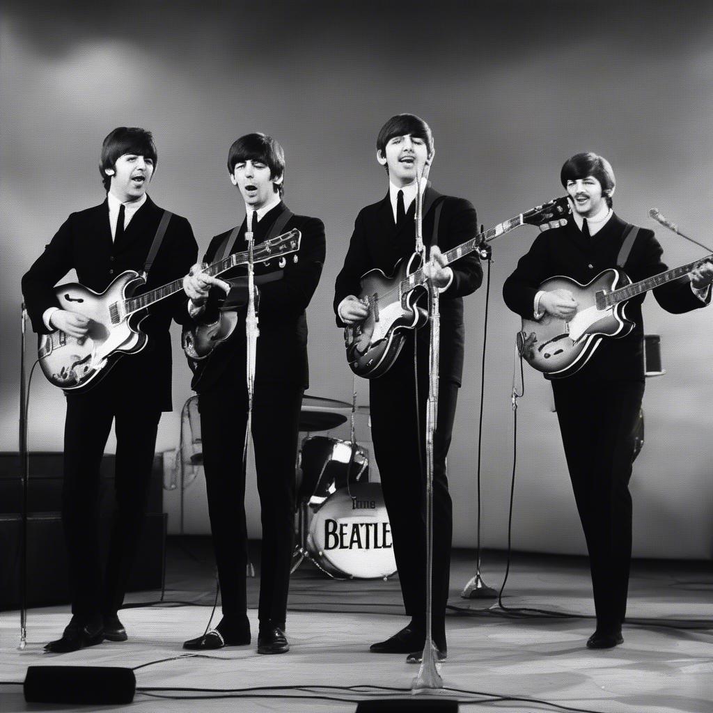 The Beatles Performing Can't Buy Me Love