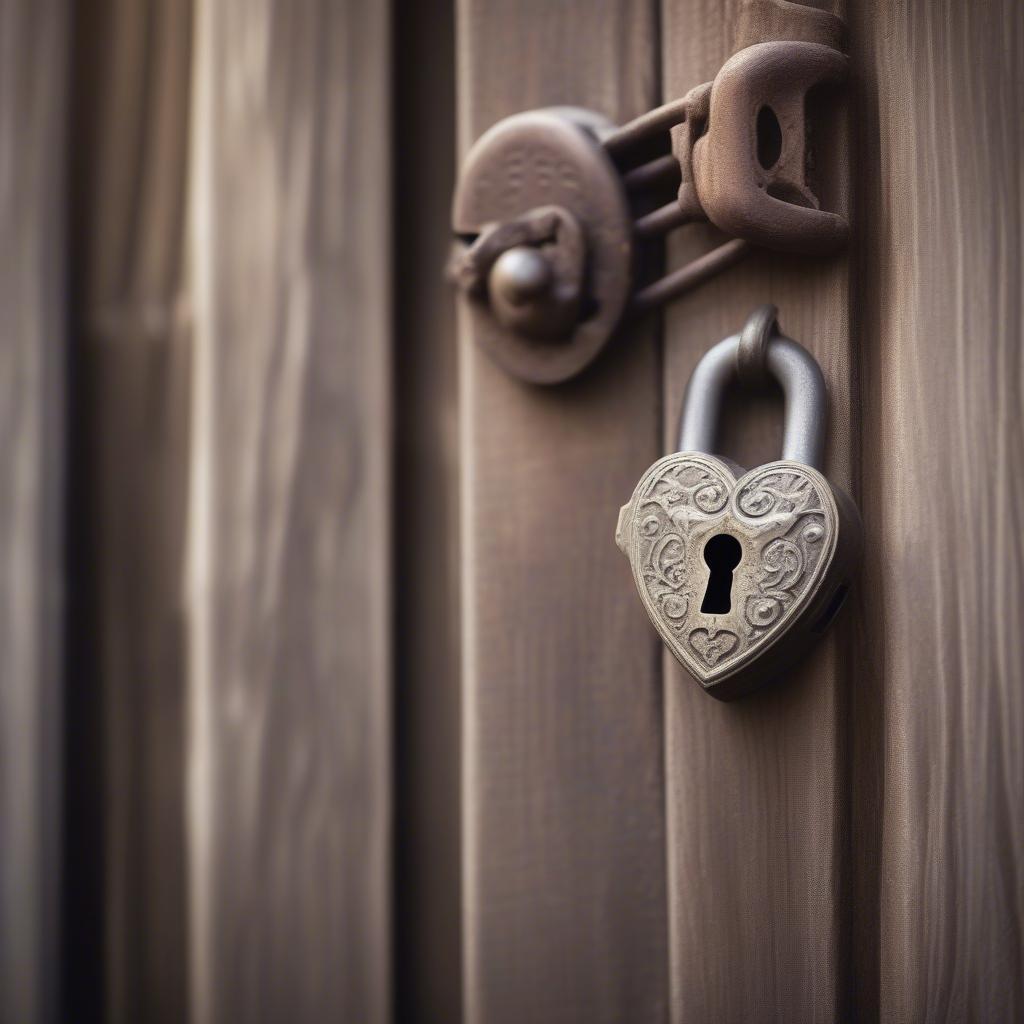 Heart-shaped lock symbolizing the power of believing in love