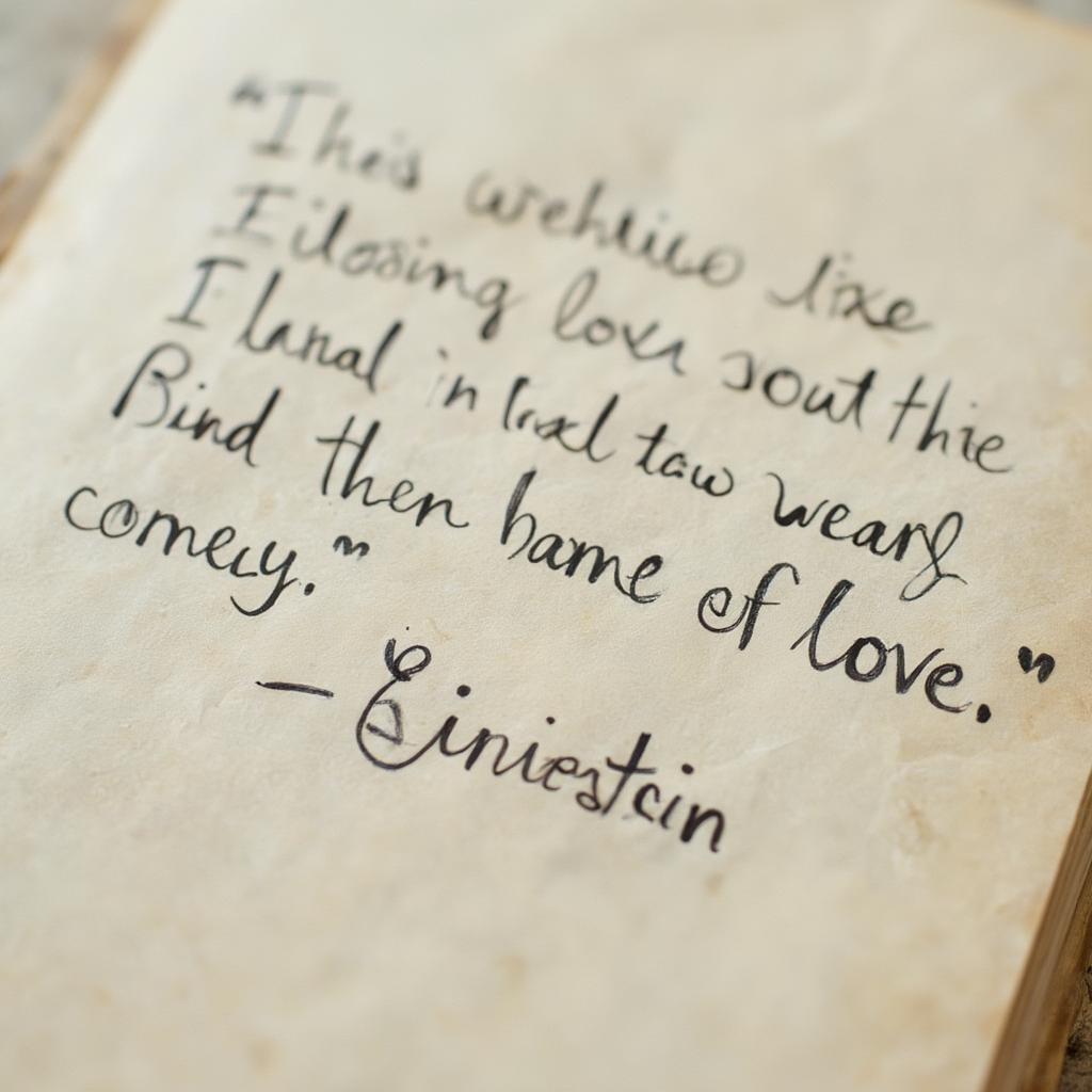 Best Albert Einstein Love Quotes