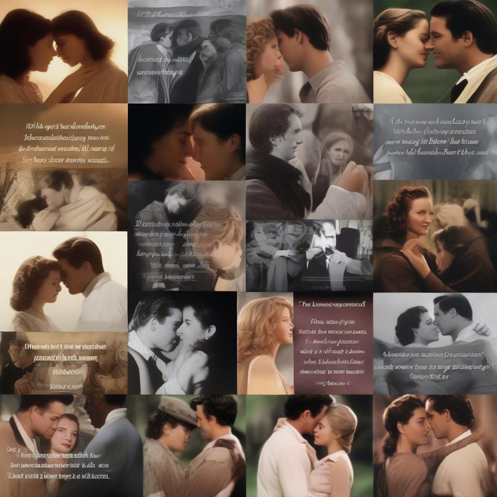 Romantic Movie Scenes with Memorable Quotes