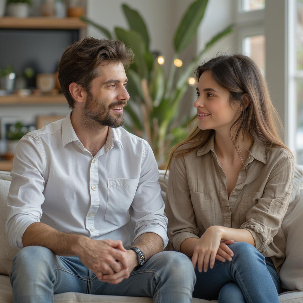 Couple Communicating Openly