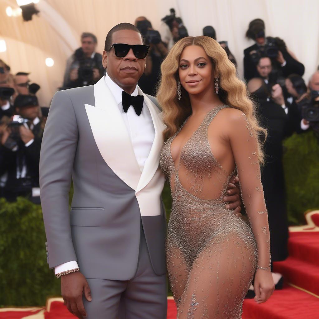 Beyonce and Jay-Z on the Red Carpet