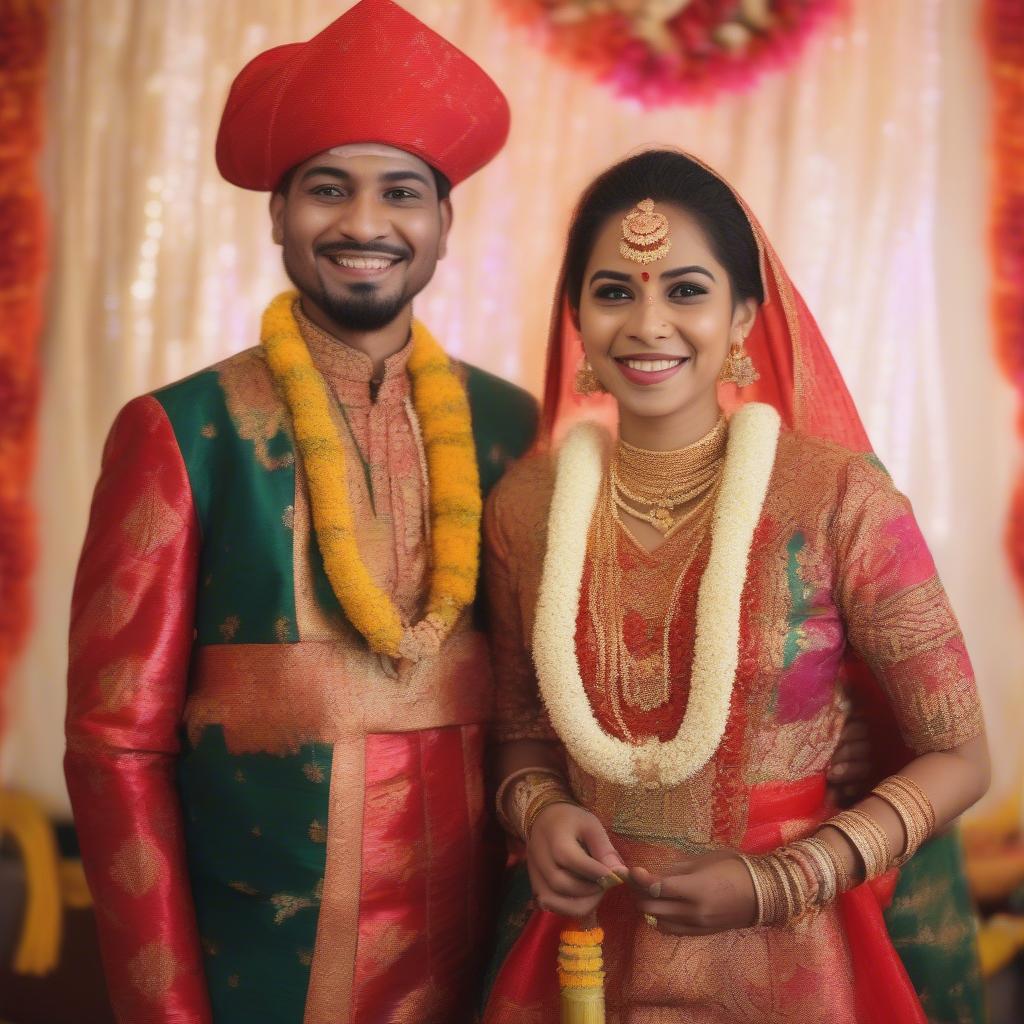 Bhaiya and Bhabhi at a Wedding