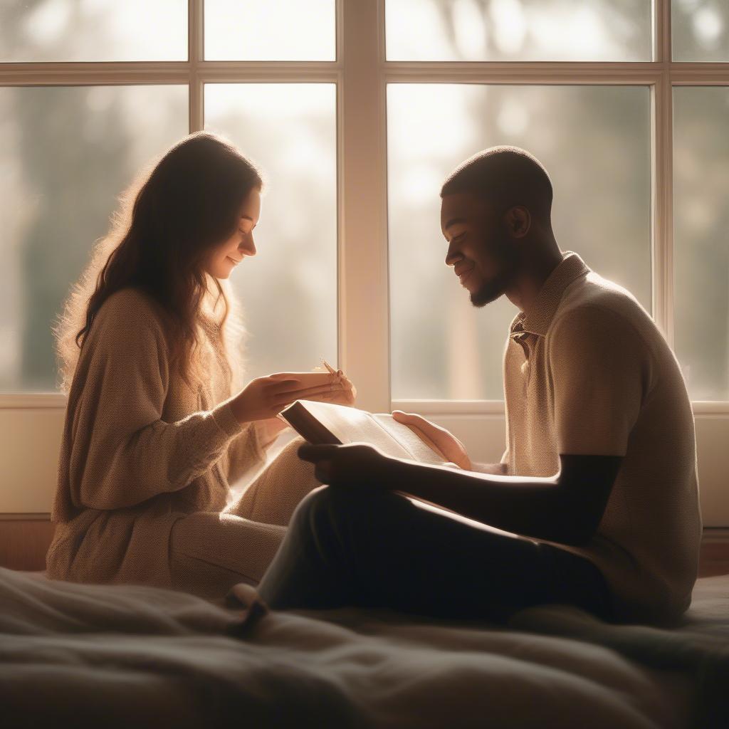 Couple Reading Bible Together