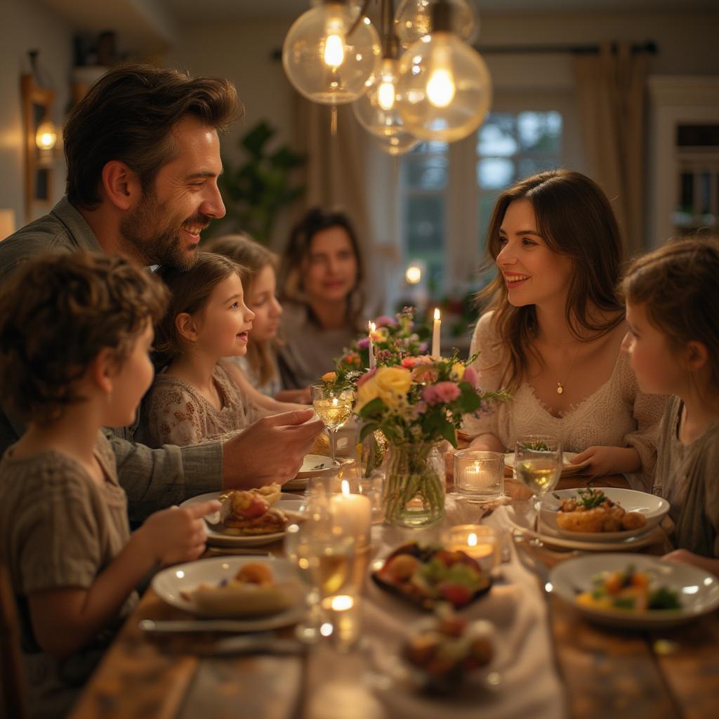 Family Love at the Dinner Table