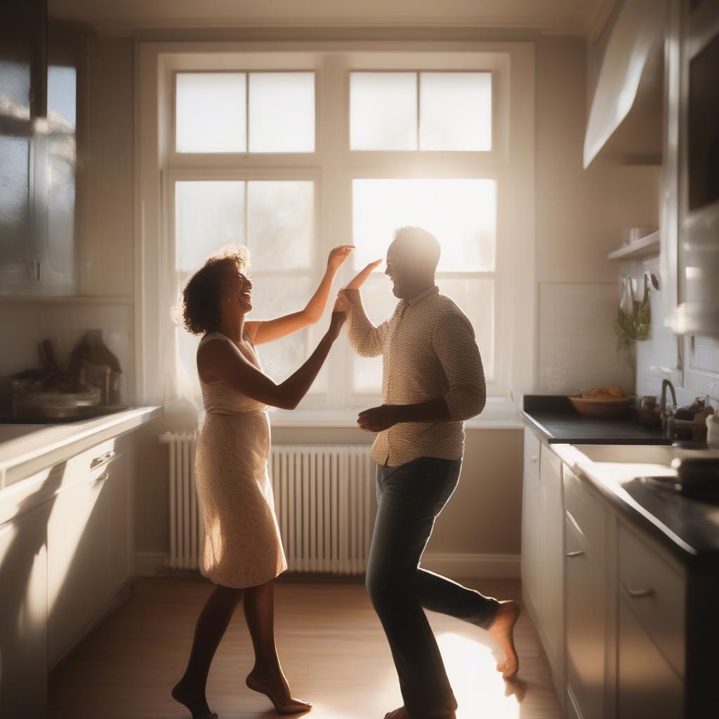 Couple Dancing in the Kitchen