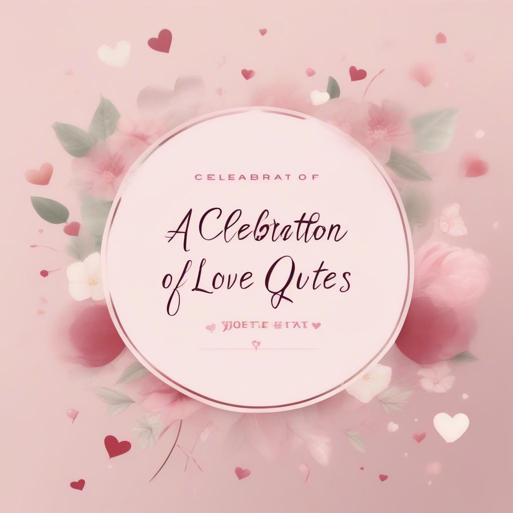 A Celebration of Love Quotes Banner Image