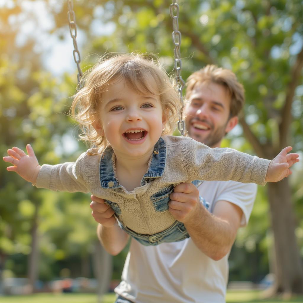 Child Playing with Dad