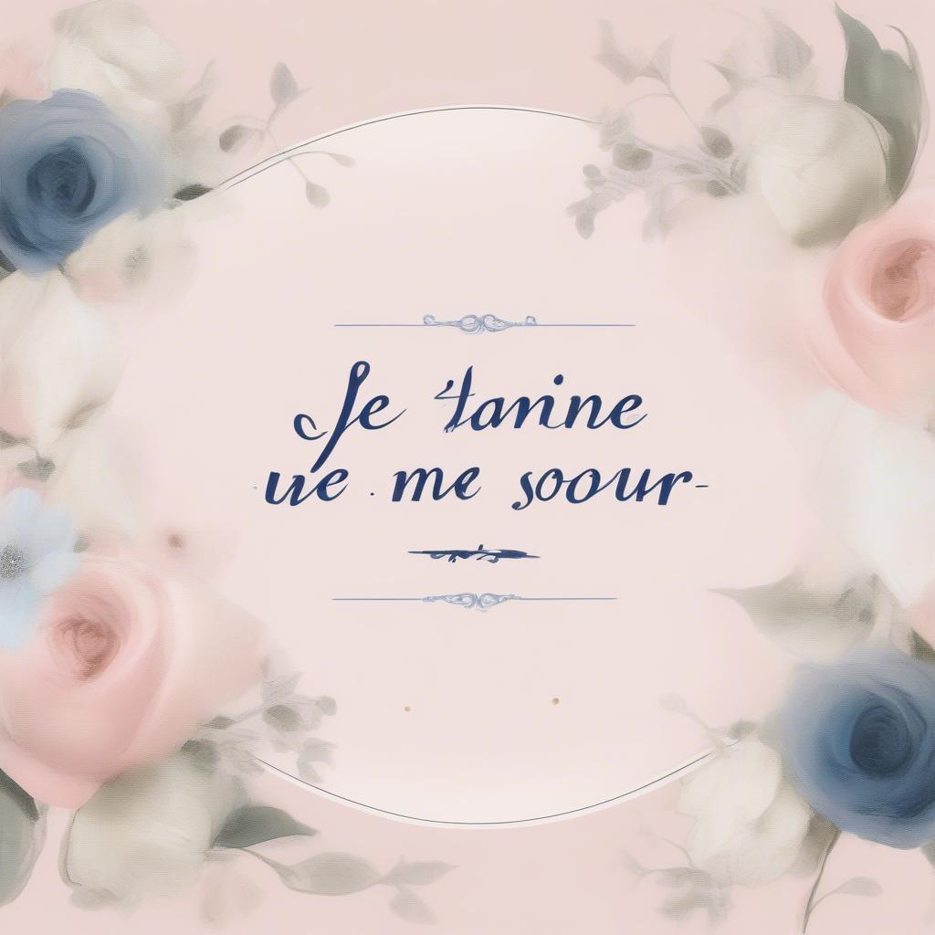 Classic French Love Quotes in Elegant Script