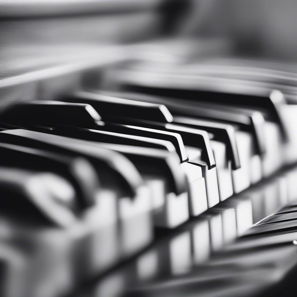 Close-up of piano keys being played for "Can't Help Falling in Love"