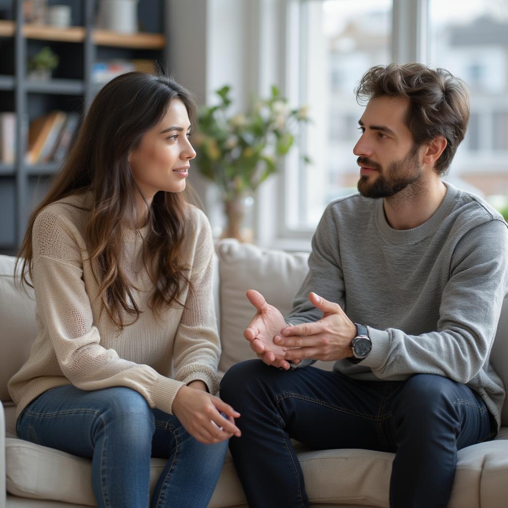 Couple Talking Openly - Communication in Love