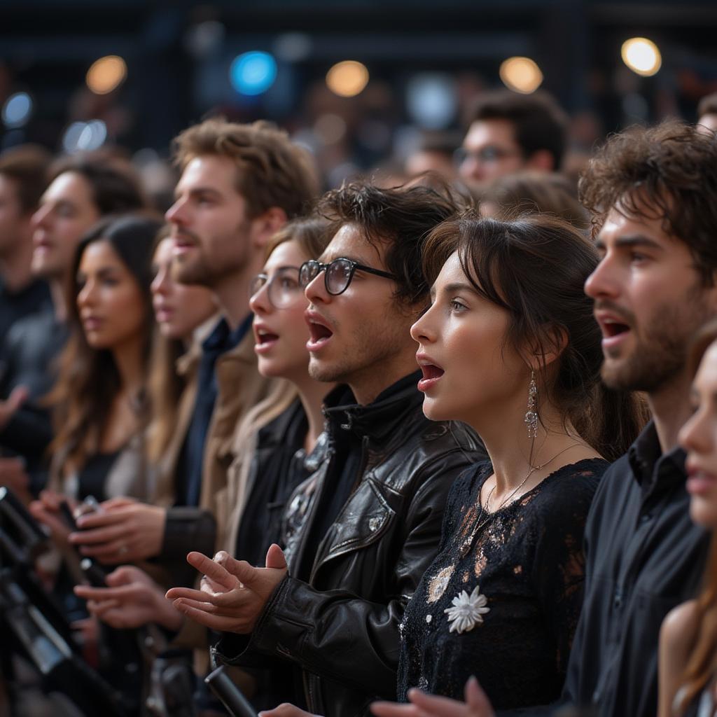 People of different backgrounds united by the message of love