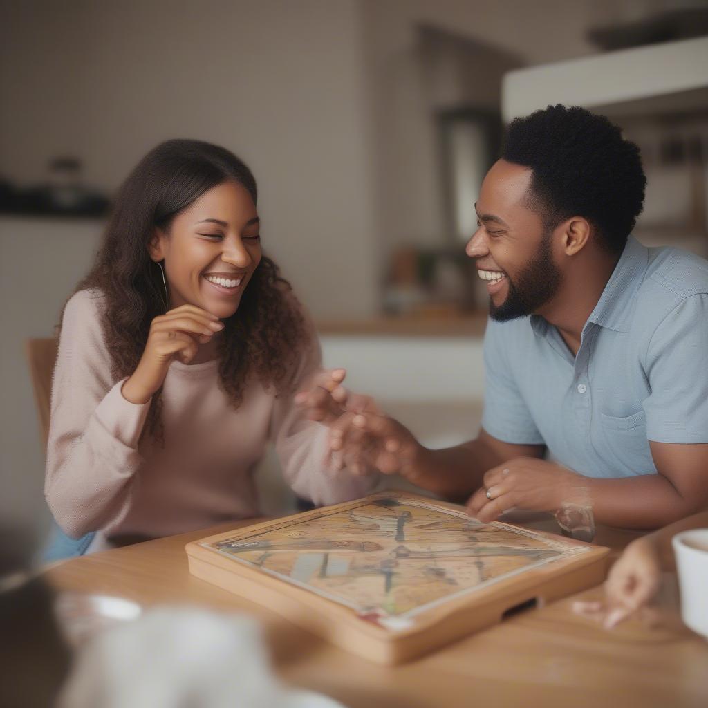 Couple spending quality time together