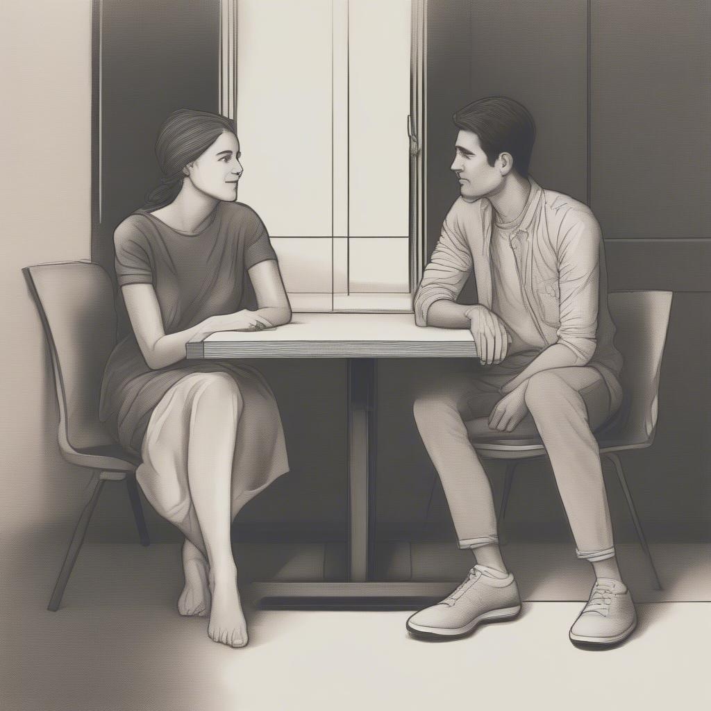 Couple Having a Deep Conversation