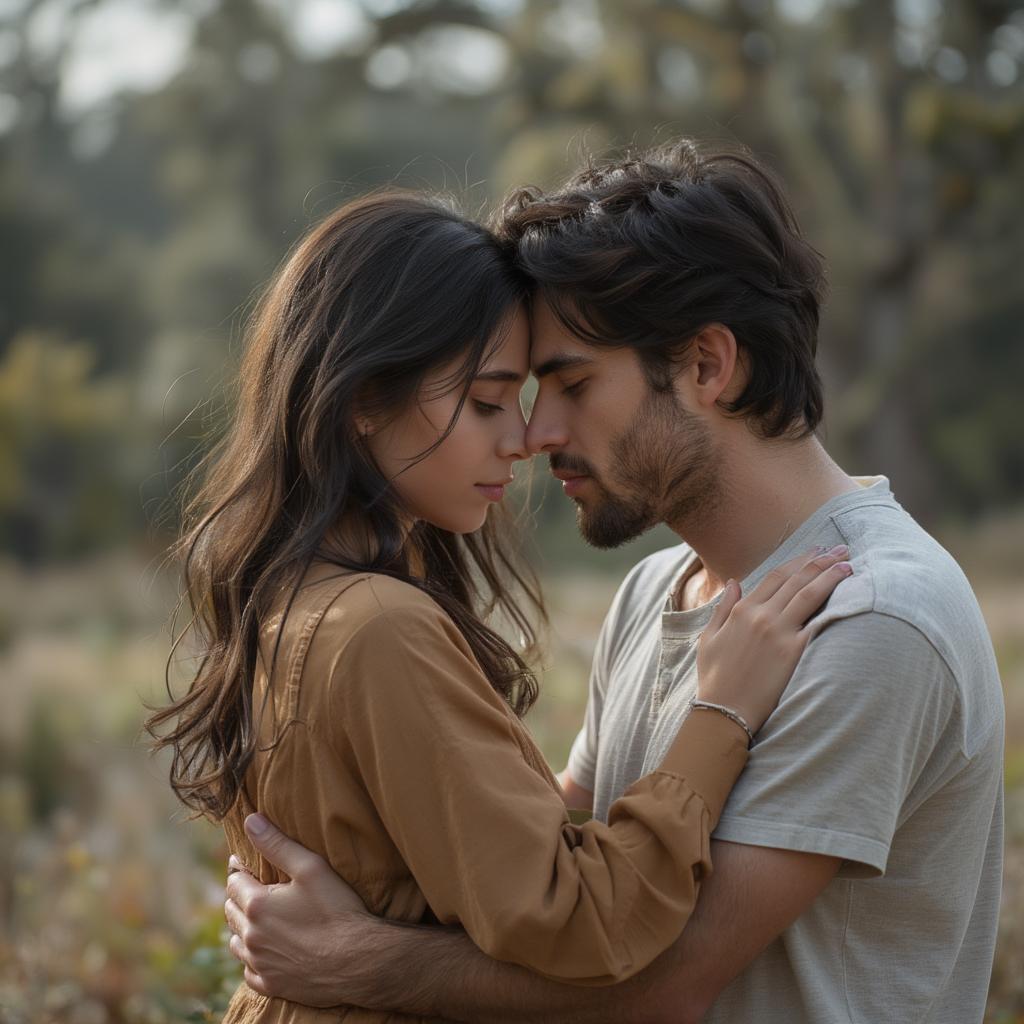 Couple Embracing After an Argument