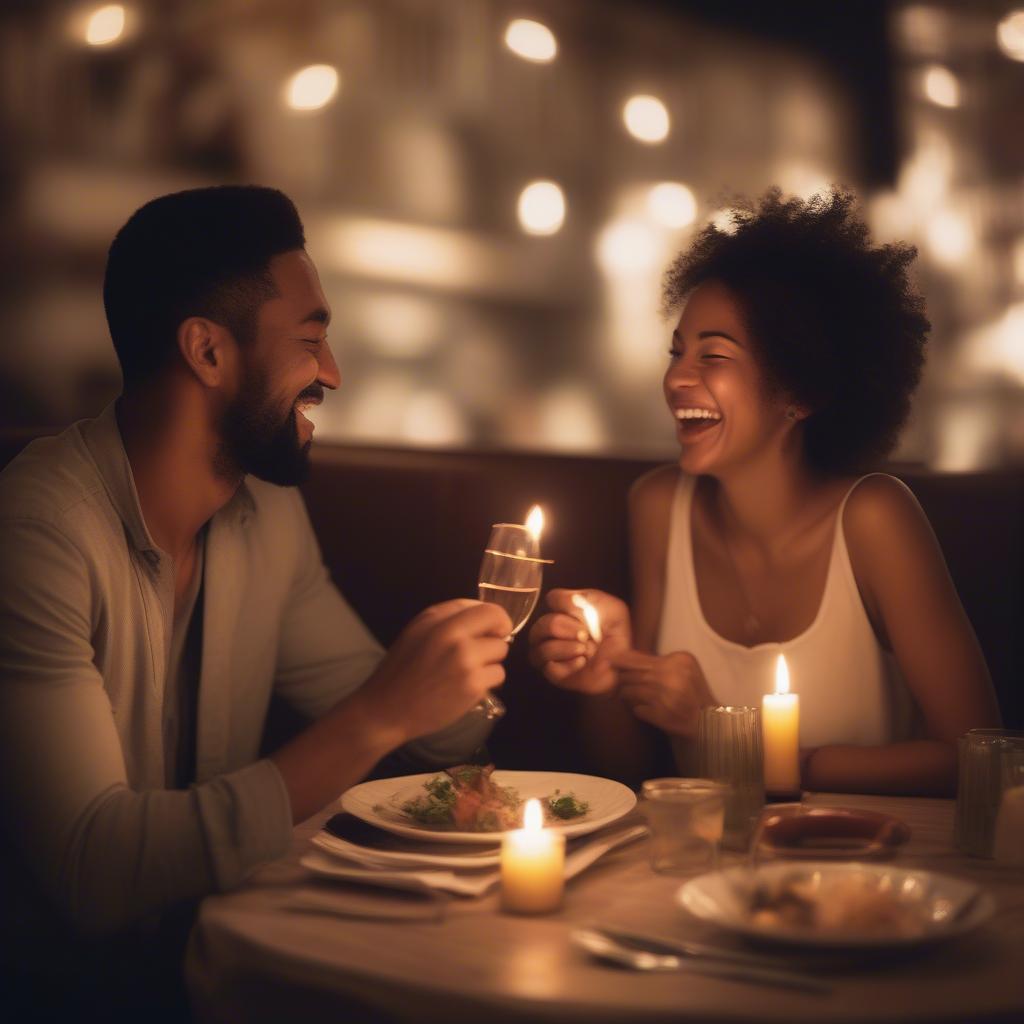 Couple Enjoying Date Night