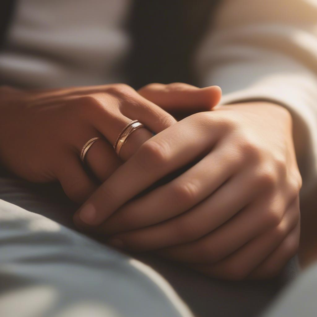 Couple Holding Hands, Feeling Loved and Connected