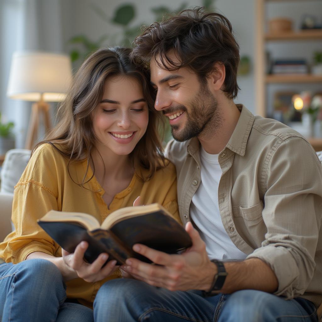 Couple Reading Bible Together