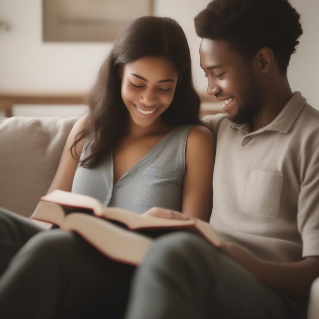 Couple Reading Bible Together