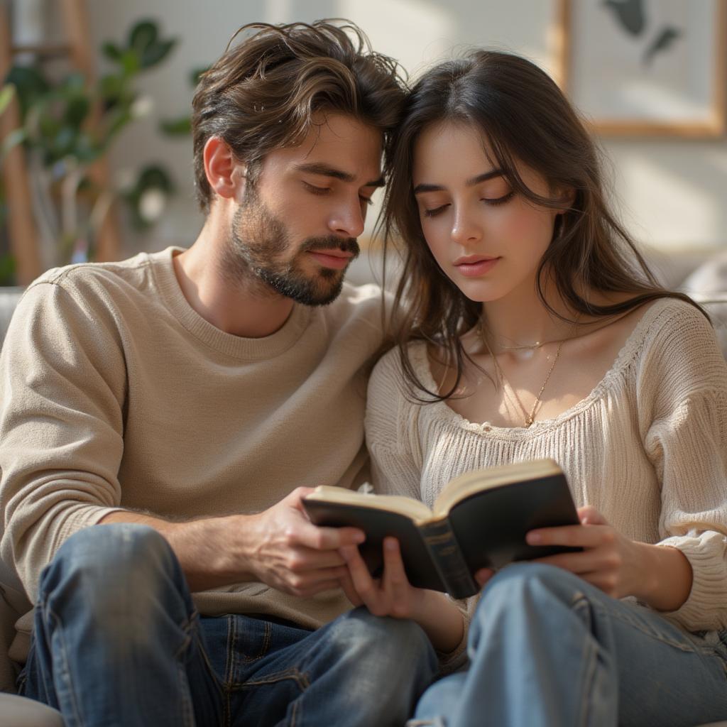 Couple Reading Bible Together