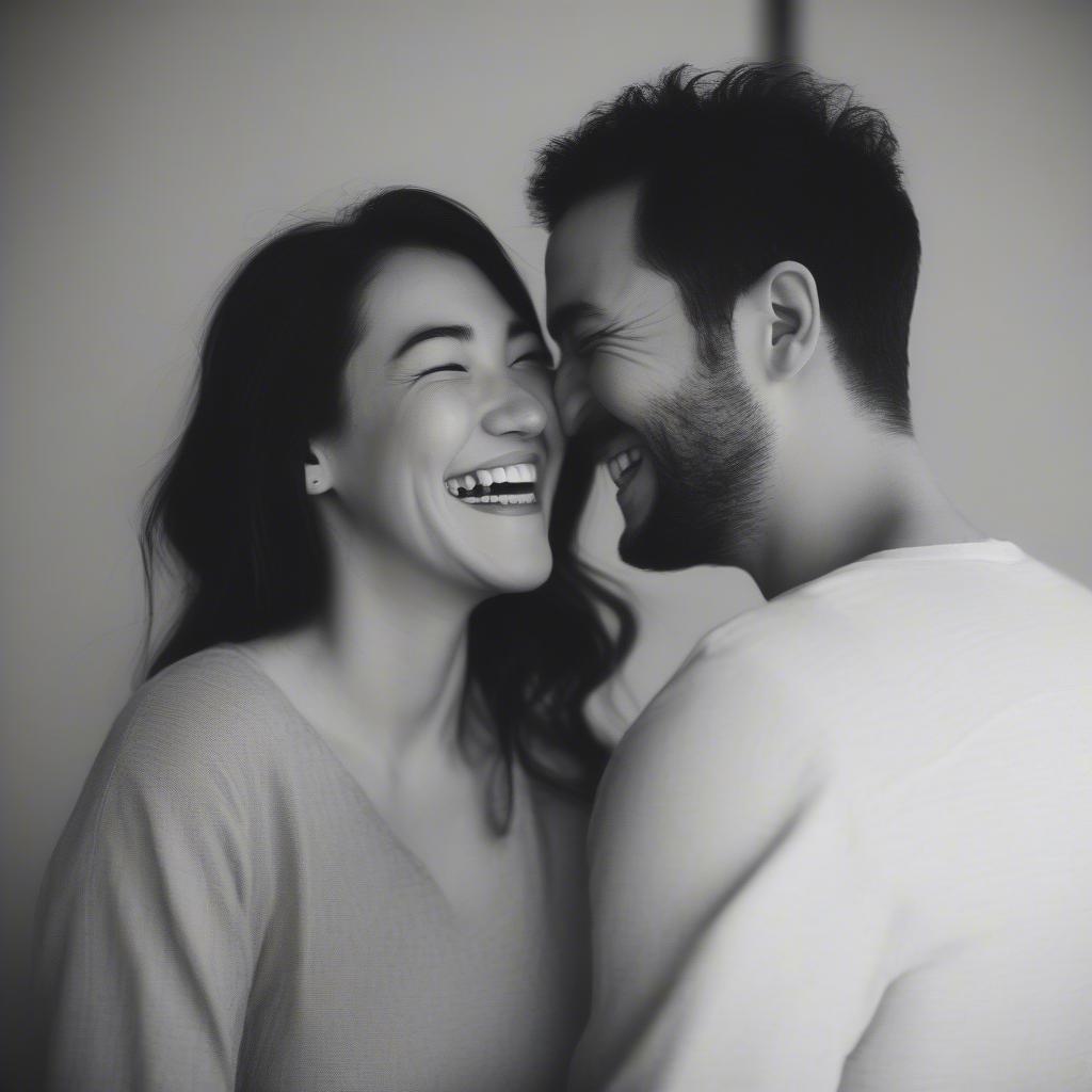 Couple Sharing Laughter and Joy