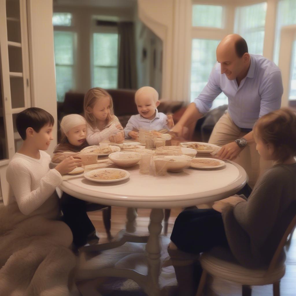 David Visentin enjoying family time