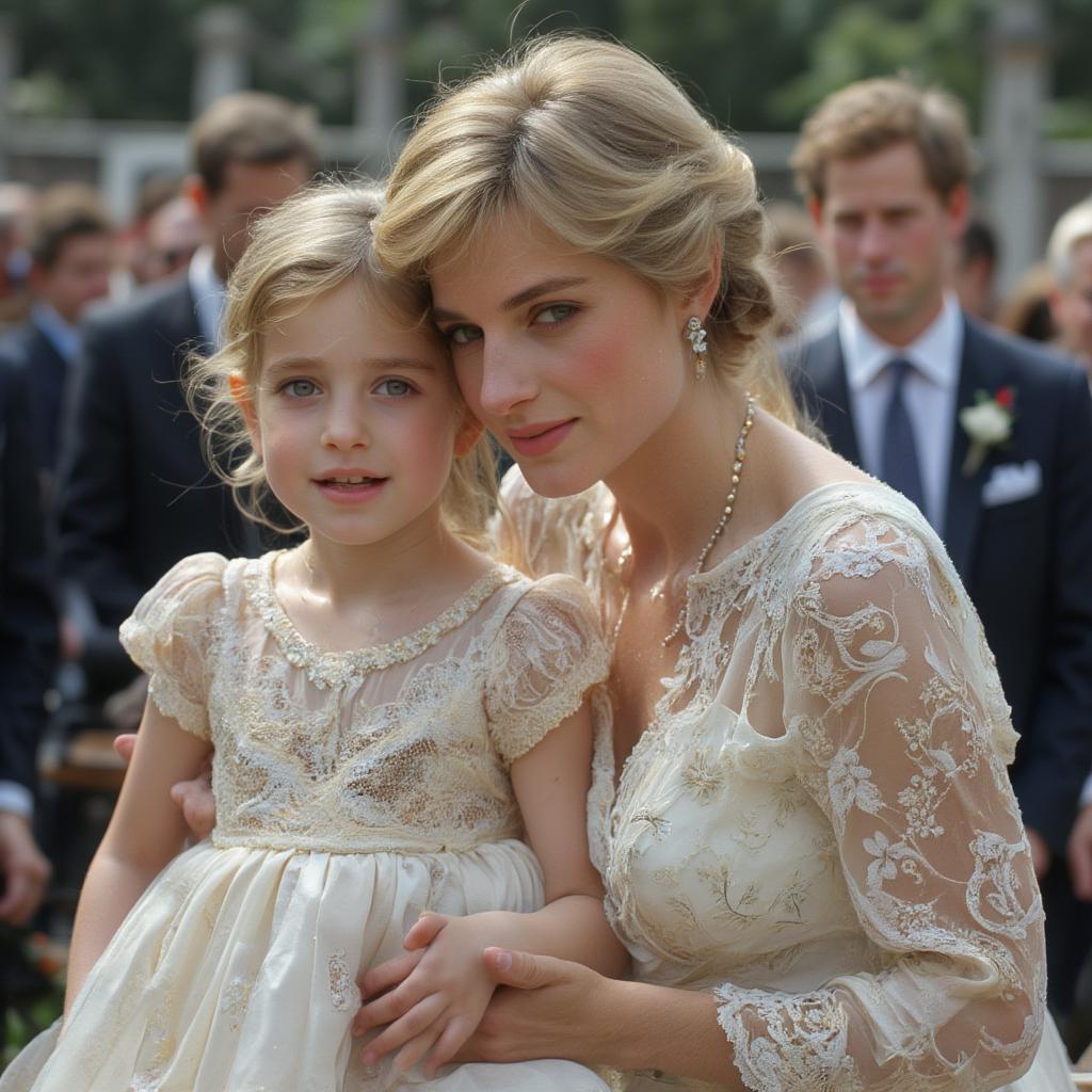 Diana with her sons, William and Harry