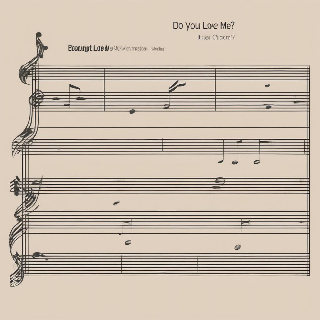 Sheet Music for a "Do You Love Me" Song