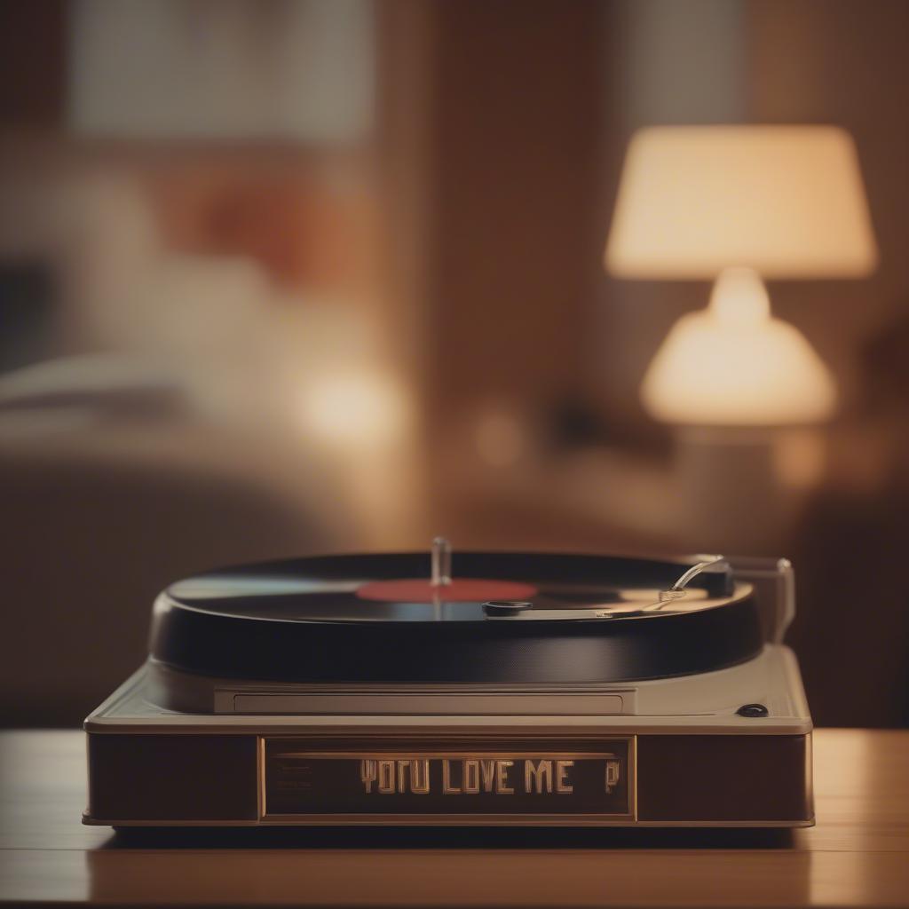 Vintage Record Player Playing a "Do You Love Me" Song