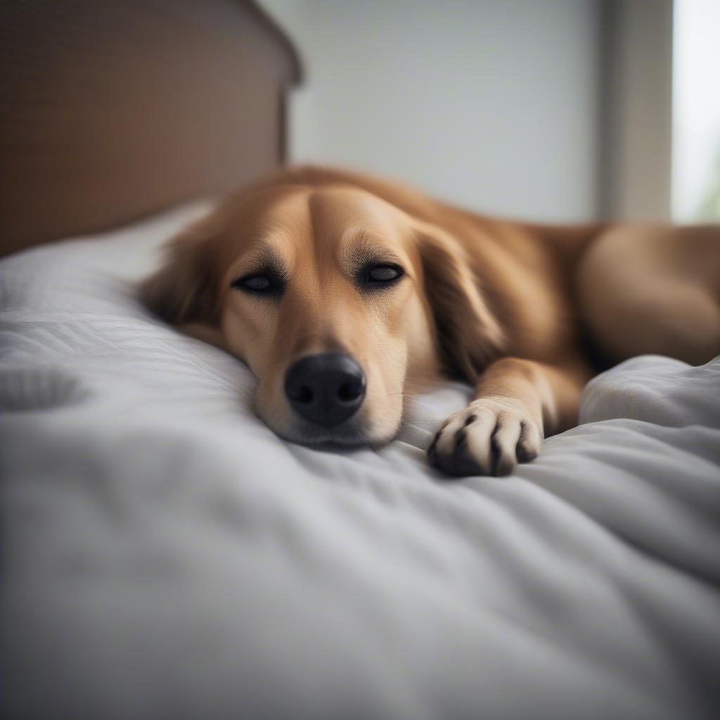 Dog Sleeping Peacefully Symbolizing Unconditional Love