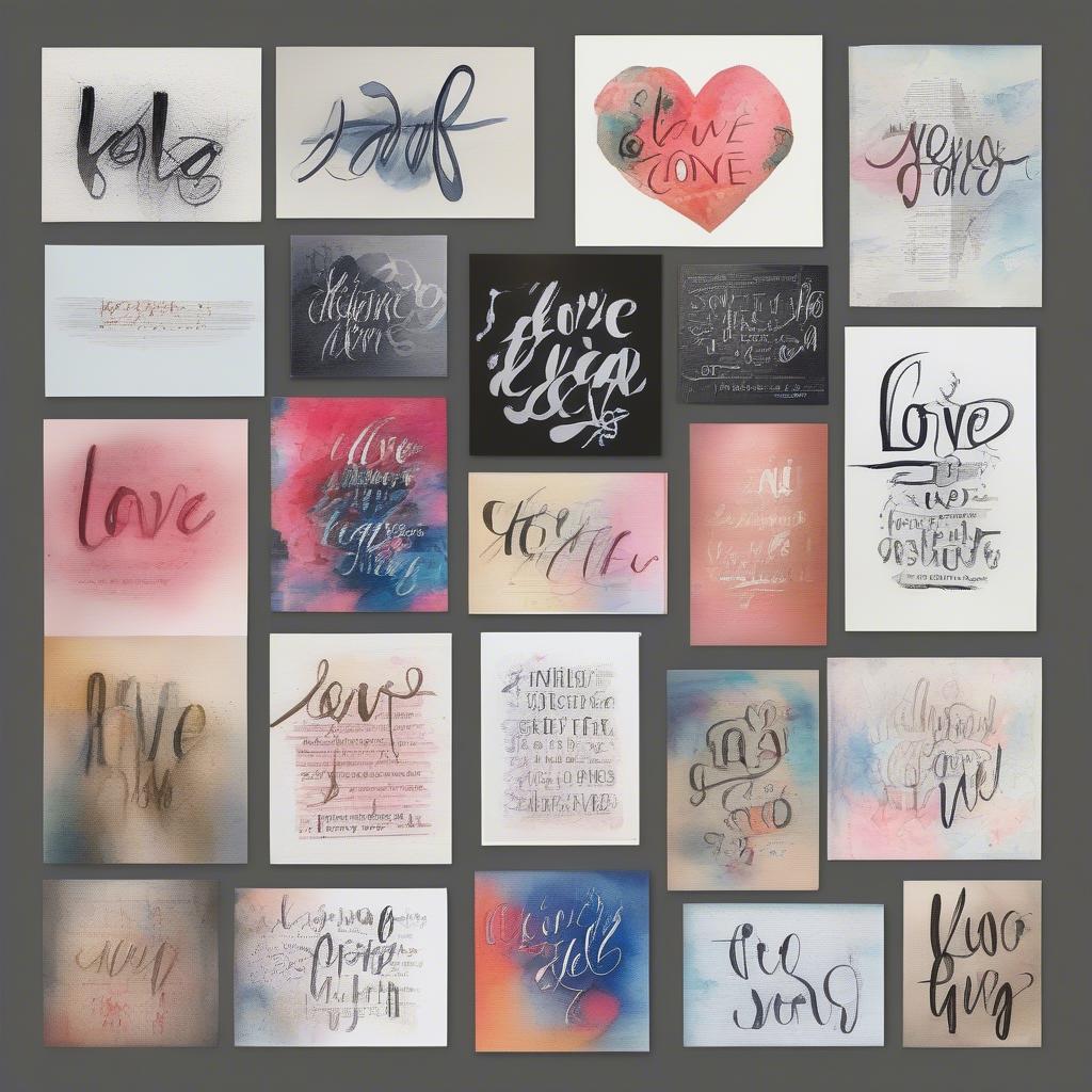 Different Styles for Drawing Love Quotes