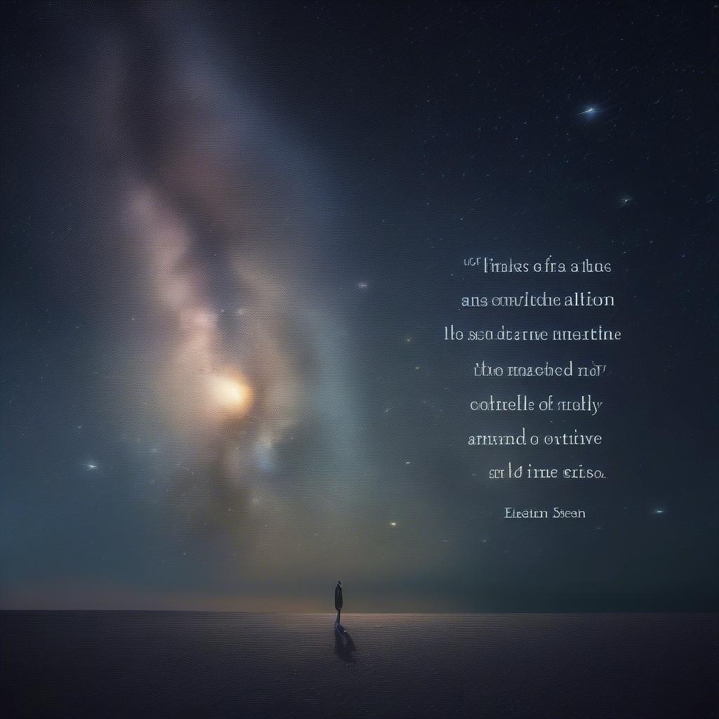 Einstein's Love Quote on the Cosmos